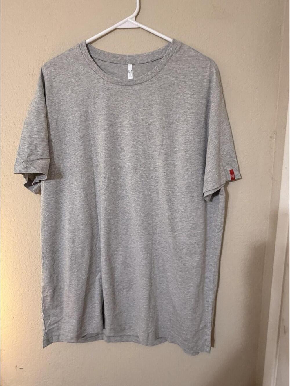 HBDIY Gray Cotton Logo Tag Men's 3XL Short Sleeve Crew Neck T-Shirt.  New.